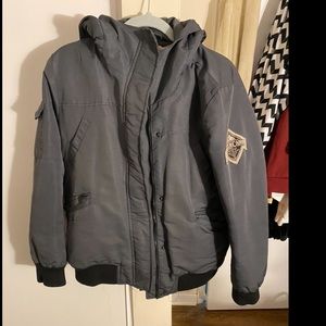 Beaver canoe bomber style puff jacket